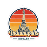 Indianapolis Retro Sunset Sticker