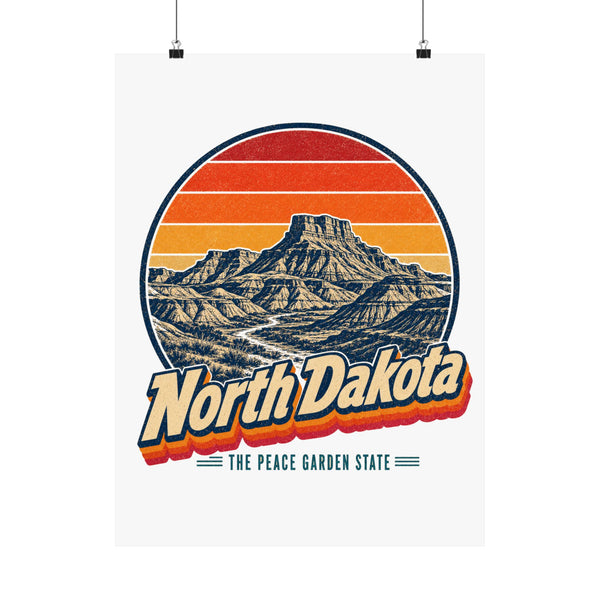 North Dakota Badlands Buttes Poster