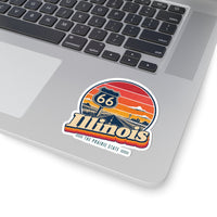 Illinois Route 66 Start Sign Sticker