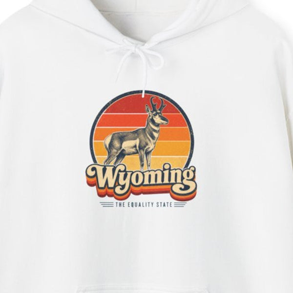 Wyoming Pronghorn Antelope Hoodie