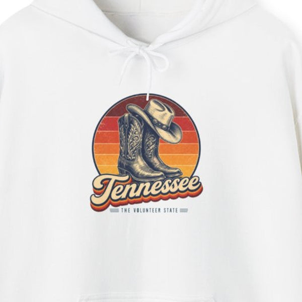 Tennessee Cowboy Boots Hat Hoodie