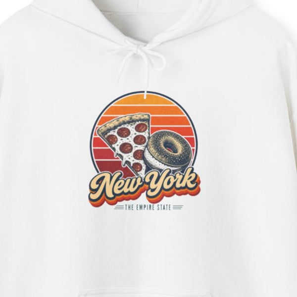 New York Pizza Slice And Bagel Hoodie