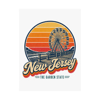 New Jersey Boardwalk And Ferris Wheel Poster