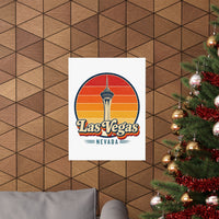 Las Vegas Retro Sunset Poster