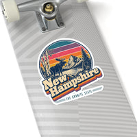 New Hampshire Retro Sunset Sticker