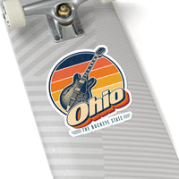 Ohio Rock And Roll Guitar Sticker