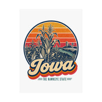 Iowa Corn Stalks Poster