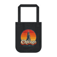 Chicago Retro Sunset Tote Bag