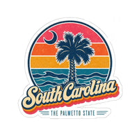South Carolina Retro Sunset Sticker