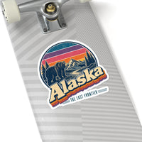 Alaska Retro Sunset Sticker