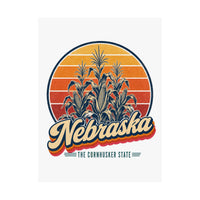 Nebraska Corn Stalks Poster
