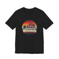 Wisconsin Dairy Cows Red Barn Tee
