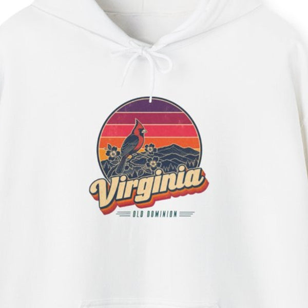 Virginia Retro Sunset Hoodie
