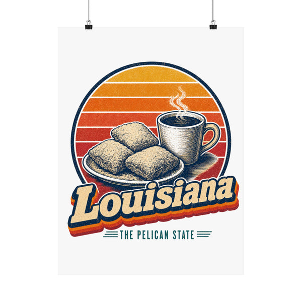 Louisiana Beignets And Chicory Coffee Poster