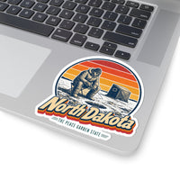 North Dakota Ice Fishing Sticker