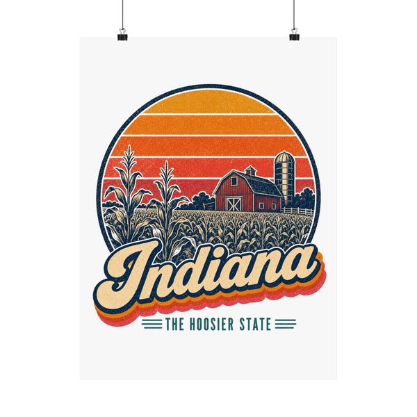 Indiana Cornfields Poster