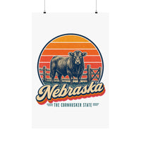 Nebraska Cattle Ranch Poster