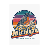 Michigan American Robin Poster