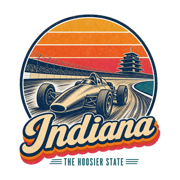 Indiana Vintage Open Wheel Race Car Tee