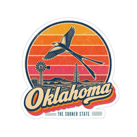 Oklahoma Retro Sunset Sticker