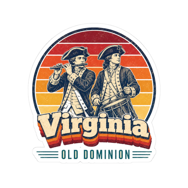 Virginia Colonial Williamsburg Fife Drum Sticker