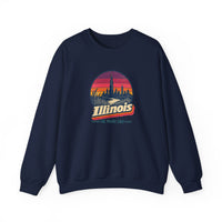 Illinois Retro Sunset Sweatshirt