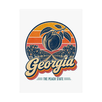 Georgia Retro Sunset Poster