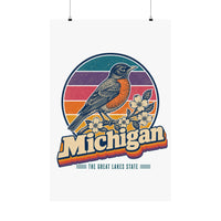 Michigan American Robin Poster