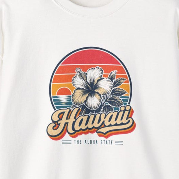 Hawaii Hibiscus Flower Sweatshirt