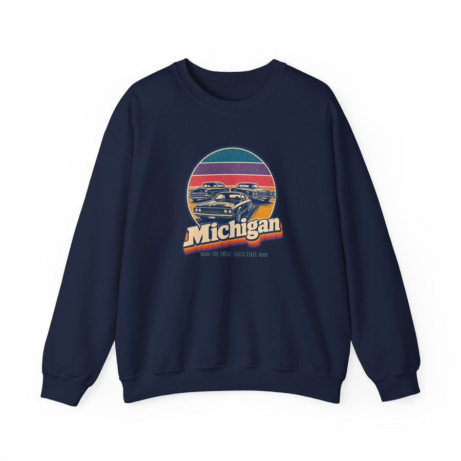 Michigan Classic Detroit Cars Sweatshirt