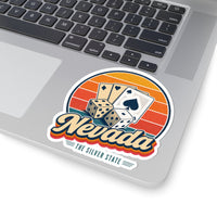 Nevada Dice And Playing Cards Sticker