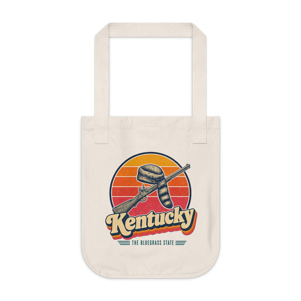 Kentucky Frontier Rifle And Coonskin Cap Tote Bag
