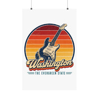 Washington Grunge Guitar Poster