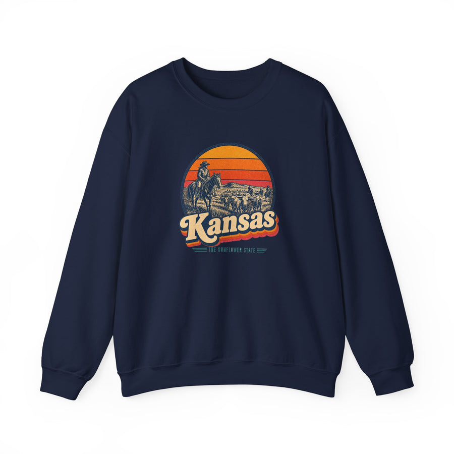 Kansas Dodge City Cattle Drive Sweatshirt