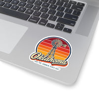 Oklahoma Prairie Windmill Sticker