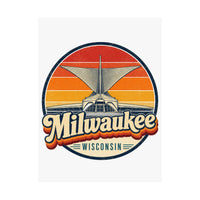 Milwaukee Retro Sunset Poster