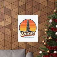 Texas Oil Derrick Poster