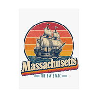 Massachusetts Mayflower Ship Poster