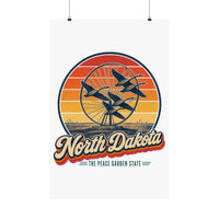 North Dakota Enchanted Highway Geese In Flight Poster
