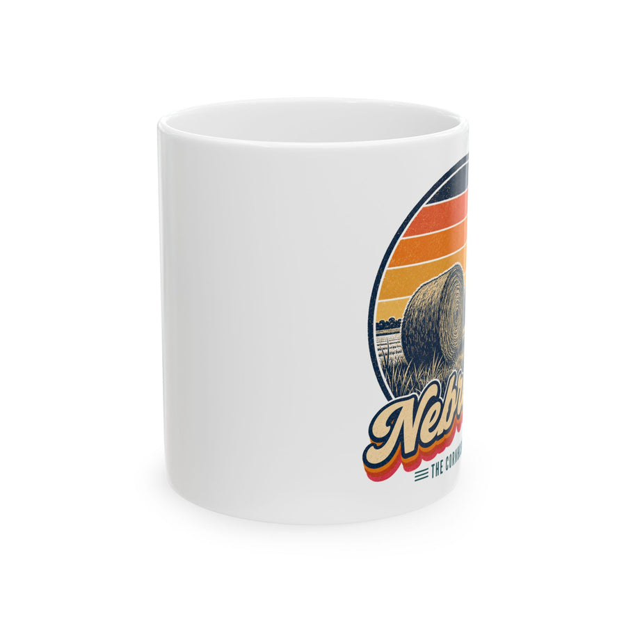 Nebraska Hay Bales Mug