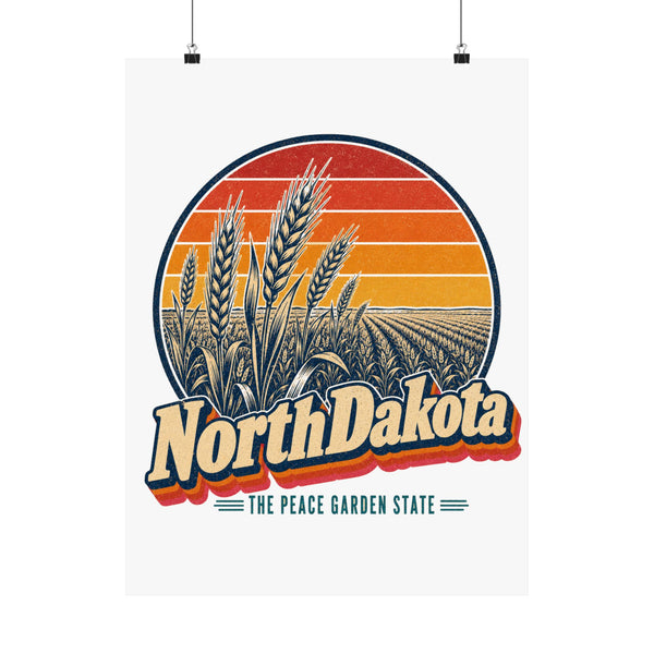 North Dakota Wheat Fields Poster