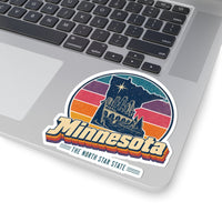 Minnesota Retro Sunset Sticker