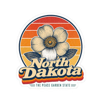 North Dakota Wild Prairie Rose Sticker