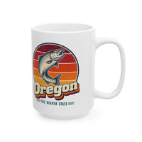 Oregon Leaping Salmon Mug