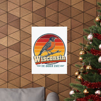 Wisconsin American Robin Poster