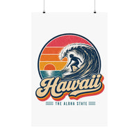 Hawaii Big Wave Surfing Poster