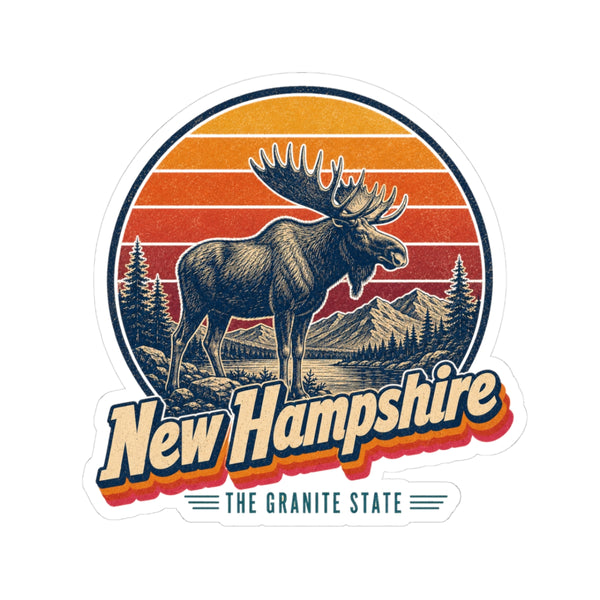 New Hampshire Bull Moose Sticker