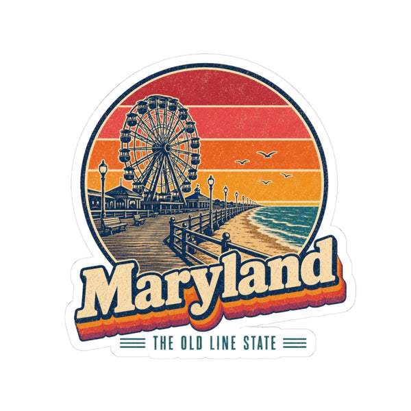 Maryland Ocean City Boardwalk Sticker