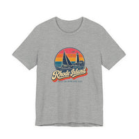 Rhode Island Retro Sunset Tee
