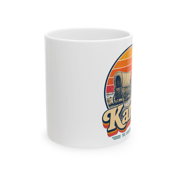 Kansas Santa Fe Trail Wagon Mug